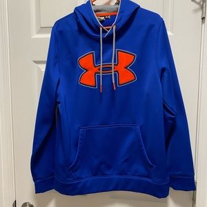 Under Armour Storm Blue and Orange Hoodie Size Medium